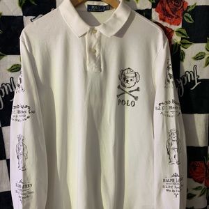 Polo Long Sleeve Shirt with Print size XL Men